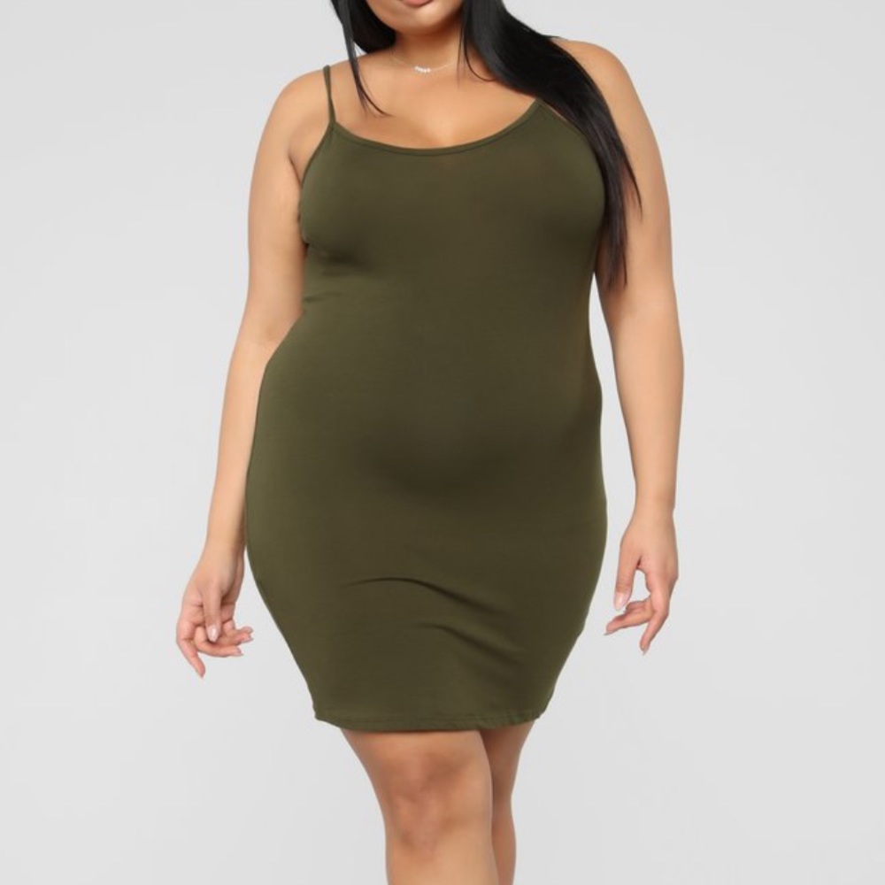Olive mini dress